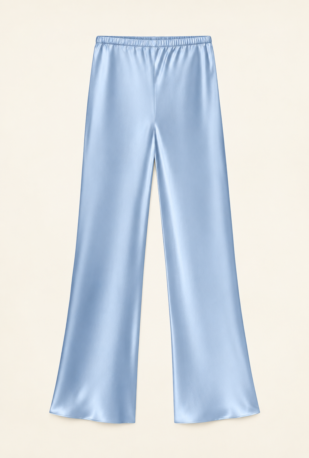 100% Silk Midi Length Silk Bias Cut Pants