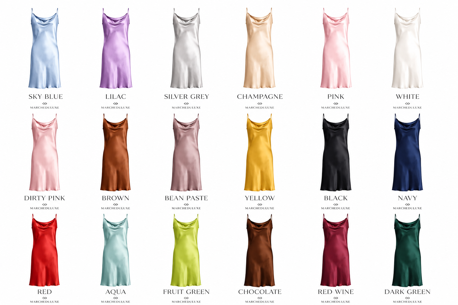Cowl Neck Short Slip Dress