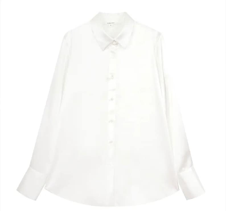 Pure Silk Button Down Shirt