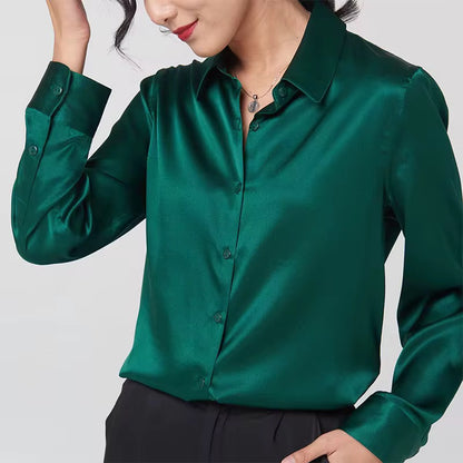 Pure Silk Button Down Shirt