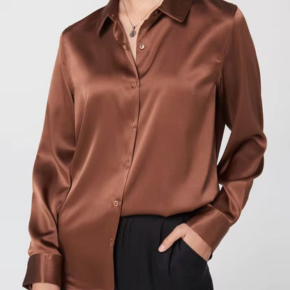 Pure Silk Button Down Shirt