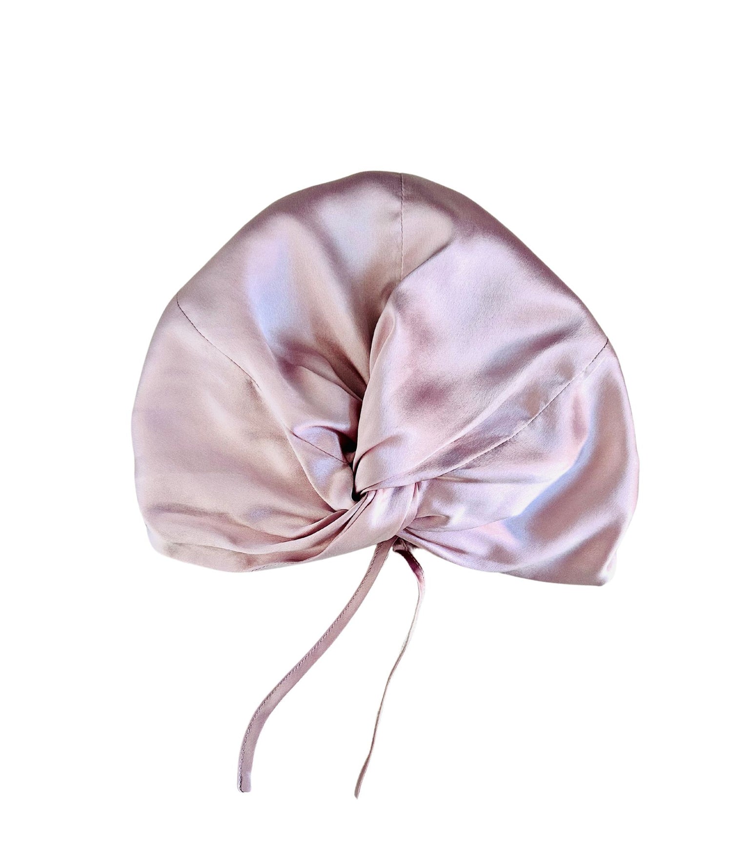 Pure Silk Twisted Turban Style Cap Adjustable Strings