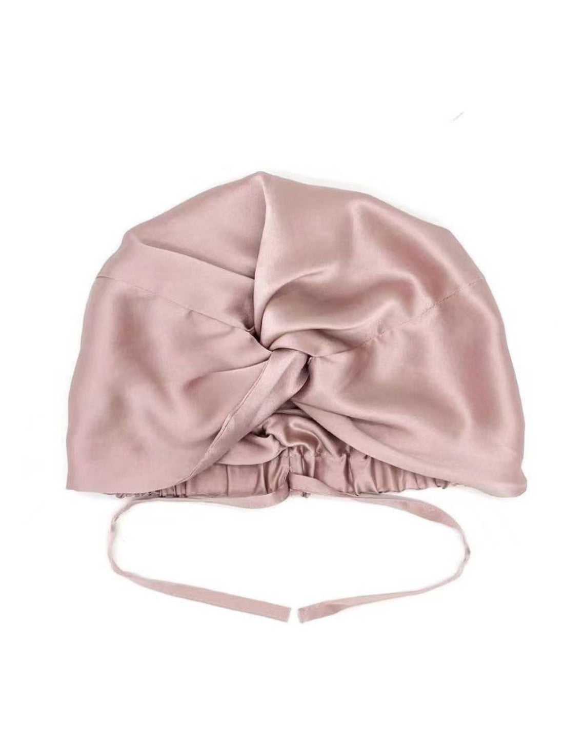 Pure Silk Twisted Turban Style Cap Adjustable Strings