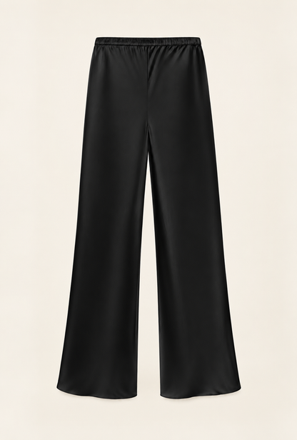 100% Silk Midi Length Silk Bias Cut Pants