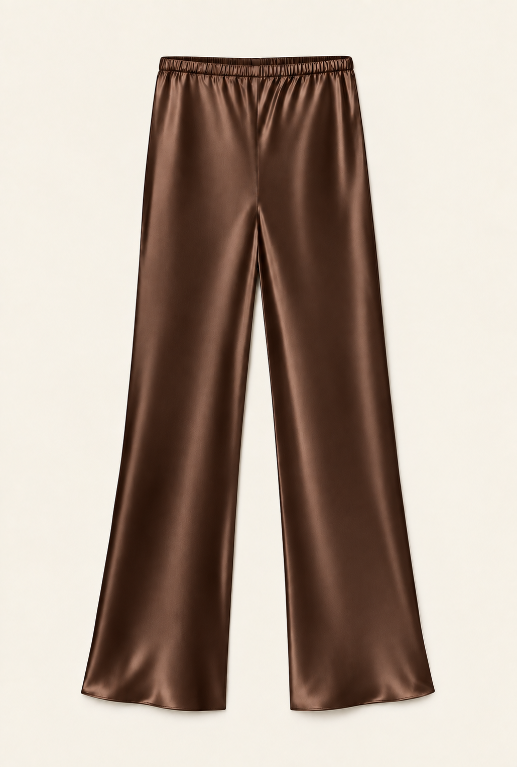 100% Silk Midi Length Silk Bias Cut Pants