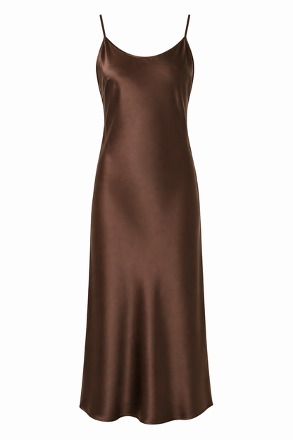 100% Silk Midi Length Silk Dress