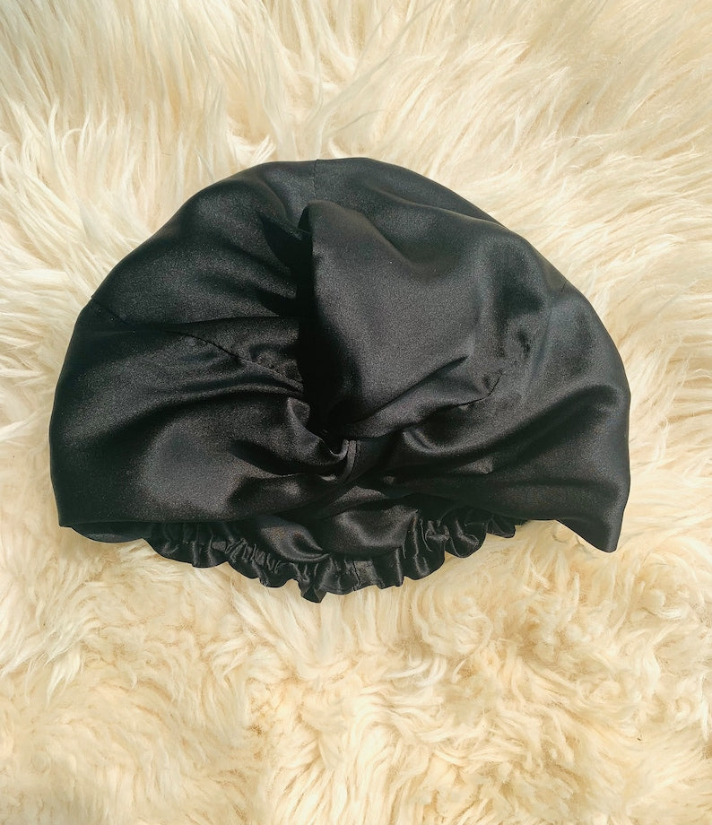 100% Turban Style Twisted Silk Caps