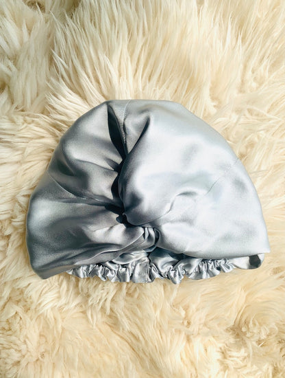 100% Turban Style Twisted Silk Caps