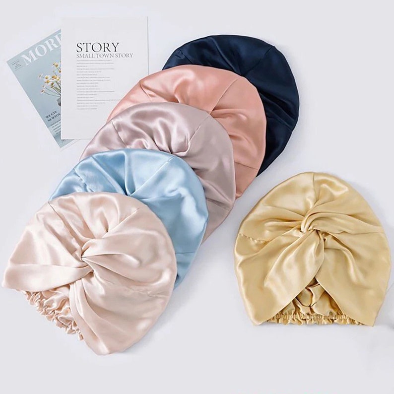 Silk Hair Turban Adjustable String