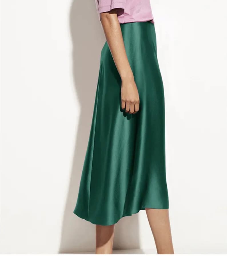 100% Mulberry Silk Slip Skirt