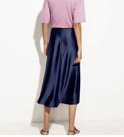 100% Mulberry Silk Slip Skirt