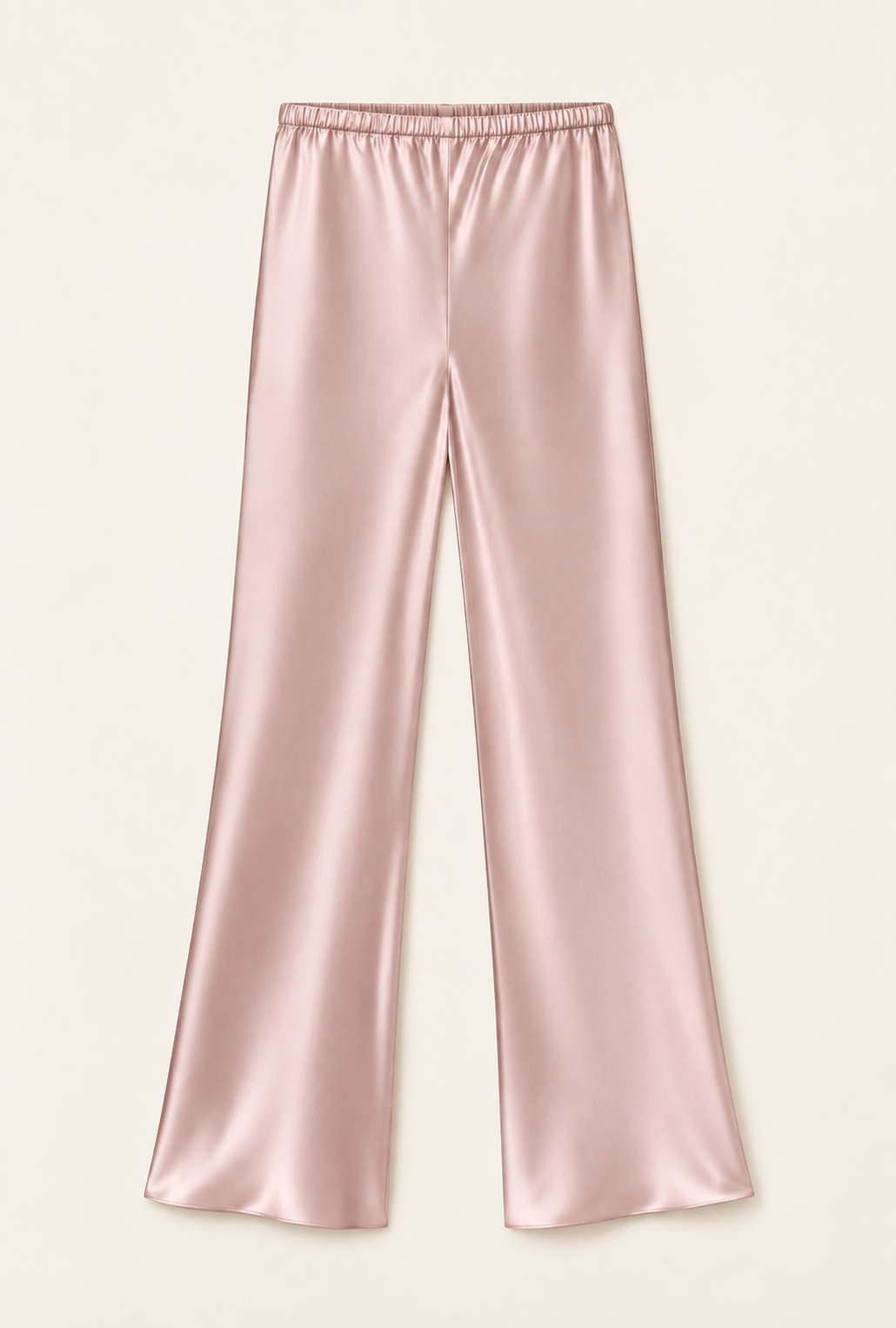 100% Silk Midi Length Silk Bias Cut Pants