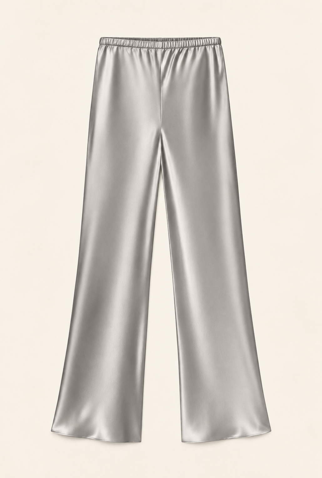 100% Silk Midi Length Silk Bias Cut Pants